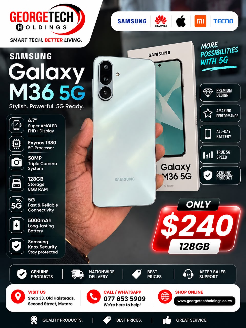 GeorgeTech promotional flyer
